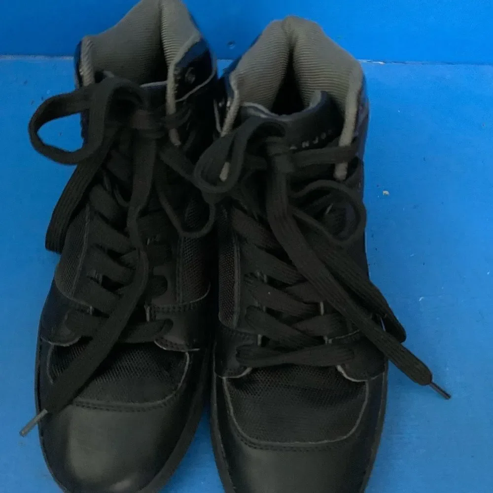 Hardlined By Sean John Mens Gray Leather Casual Lace Up Ankle Chukka Boot Sz 8.5